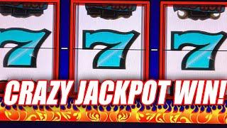 CRAZY JACKPOT WIN IN THE HIGH LIMIT ROOM ON MAX BET  $200 BETS ON SIZZLING RED HOT SEVENS 777