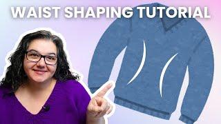 Add WAIST Shaping to your TOP DOWN Sweater! [FULL GUIDE]