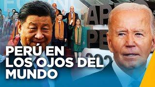 Con banderas, autos lujosos y protestas fueron recibidos los presidentes más poderosos para el APEC