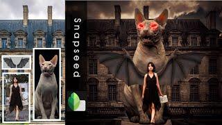 sphynx queen manipulation editing| snapseed dark Brown tone effect | snapseed photo editing tutorial