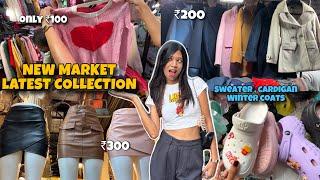 NEWMARKET LATEST COLLECTION starting ₹100,Winter coats, cardigan ₹300, New market jewellery haul