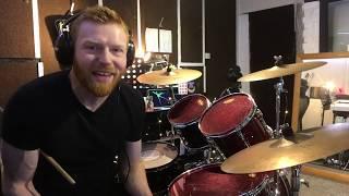 One Minute Drum Lesson -  Displaced Funk Grooves!