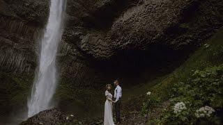 Latourell Falls Elopement Wedding Oregon Catalina Jean Photography