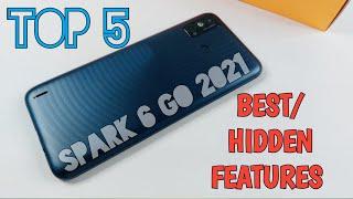 Tecno Spark 6 Go 2021 Top 5 Best/Hidden Features | Tips And Tricks