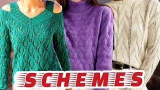 СХЕМЫ ВЯЗАНИЯ + ПОТРЯСАЮЩИЕ СВИТЕРА ДЛЯ ЖЕНЩИН. KNITTING PATTERNS + AMAZING SWEATERS FOR WOMEN.