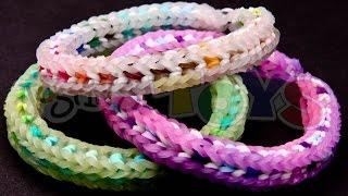 How to Make a Rainbow Loom Four Pin Framed Fishtail Bracelet - 3F FFF