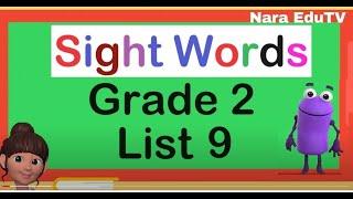 Let's Read Grade 2 List 9 Sight Words| Learn 20 Sight Words Fast with Robbie the Robot!