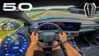 2025 FORD MUSTANG DARK HORSE V8 // TOP SPEED AUTOBAHN (No speed Limit) POV BY DUTCHCARS