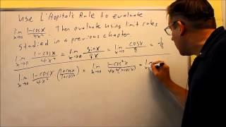 Using L' Hopital's Rule and Limit Rules to Find a Limit