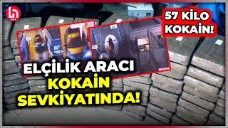 Türkiye'nin Minsk Büyükelçiliği'ne ait kırmızı plakalı araçla İstanbul'a 57 kilo kokain getirildi!