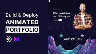 Animated Portfolio Website with React & Framer Motion | React Project for Beginners