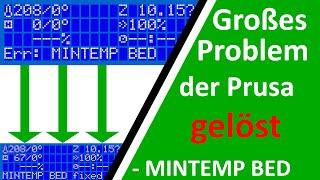 Langfristige Lösung für MINTEMP BED - Prusa Problem