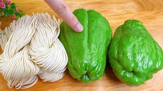 Delicious Spicy Loofah Noodles – Irresistible Every Day! 香辛料たっぷりのゴーヤヌードル – 毎日食べたくなる！매일 먹고 싶은 매콤한 수세미