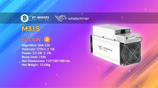 Whatsminer M31s Bitcoin Miner 72T Setup
