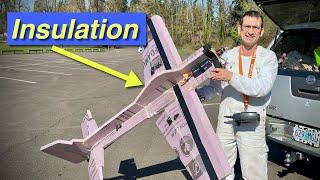 Oregon Man Builds RC Plane out of Insulation RC Talk #america #rctalk #rc #airplane