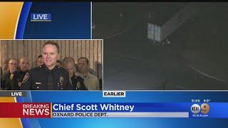 Oxnard Police Department Holds News Briefing On Officer Killed In Crash