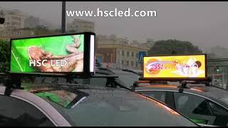 HD P2.5 Slim Car Top LED Display for Waterproof Test