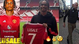 Finally ARRIVED , Samuel Lusale at Old Trafford after SUCCESSFUL Manchester United transfer