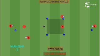 4 Technical soccer warm up drills | Football / Soccer Passing Drills #footballtraining #soccerdrills