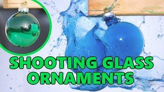 Shooting Glass Christmas Tree Ornaments in Slow Motion (Holiday 2019)