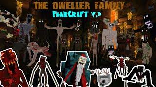 "FEARCRAFT v.3: JUMPSCARE UPDATE" MCPE Add-on || +More Dwellers Family || Mod Showcase Creepypasta