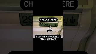 How to find your seat in flight  #howtofindyourseatinairplane #aviation #aviationupdates