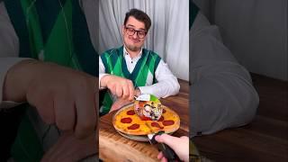 How to eat PIZZA with mom and dad properly?️| CHEFKOUDY