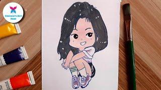 Jennie Blackpink | Step By Step Jennie Drawing | Beautiful Girl Drawing | Chelsea's Art Zone