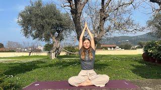 7 Min Yoga For Back Pain Relief | Spinal River | Music Only