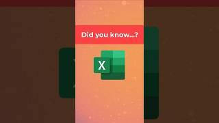 Quick and easy Excel trick