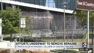 Efforts underway to remove remains of 3 victims at construction site