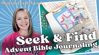 Seek & Find Advent Bible Journaling || Illustrated Faith