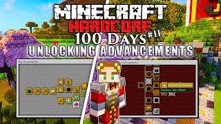 I Survived 100 Days UNLOCKING ADVANCEMENTS in Minecraft Hardcore! (#11)