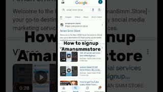 Smm panel Signup method/Aman Smm store