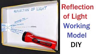 reflection of light working model | science project for exhibition diy - physics project  DIY pandit