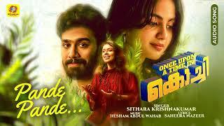 Pande Pande | ONCE UPON A TIME IN KOCHI Movie Audio Song | Nadirsha | Sithara