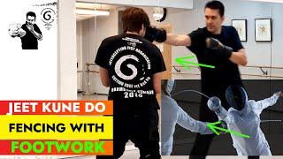 JKD FENCING FOOTWORK - Bruce Lee's Jeet  Kune Do