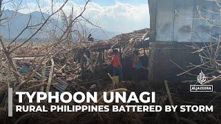 Typhoon Unagi: Rural Philippines battered by storm