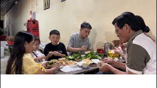 Huyền Hrê Cùng Gia Đình Đi Ăn Nem Nướng Tại Đắk Mil || Huyền Hrê