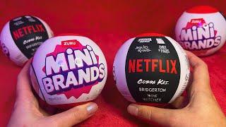 ASMR Netflix Mini Brands Surprise Opening (Whispered, Tracing)