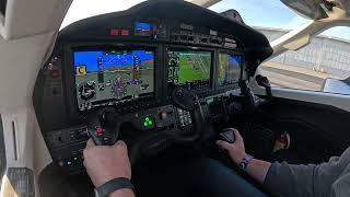 Full startup sequence of the TBM 960 while we fly to maintenance in Camarillo