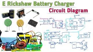 E Rickshaw Battery Charger Repair Circuit Diagram With Components Details