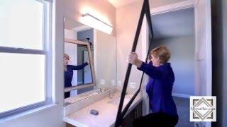 Framing A Bathroom Mirror With Custom Fit Designer Quality Frame Kits