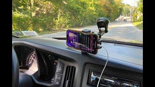 Mobile Phone Holder With Retractable Horizontal And Vertical Air Vents Dashboard