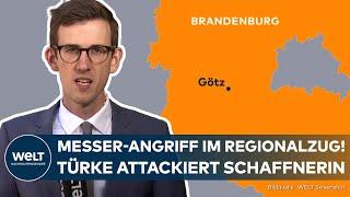 BRANDENBURG: Messerattacke im Regionalzug in Götz! Türke geht auf Schaffnerin los!