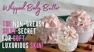 How to Make Whipped Body Butter BEST DRY SKIN MOISTURIZER DIY SECRET Non-Greasy Ingredient