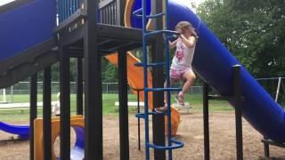 Lauren Climbs A Ladder Slowly