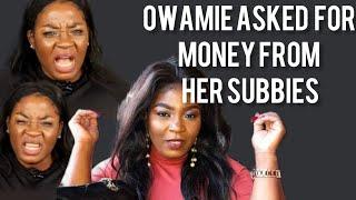 Owamie asking money from her subbies for birthday presents "GIRLL