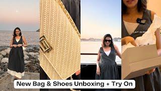 Styling Grey Handloom Dress | Unboxing Dyson, New Bag & Footwear