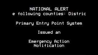 Emergency Action Notification : Nuclear Attack Mock Up